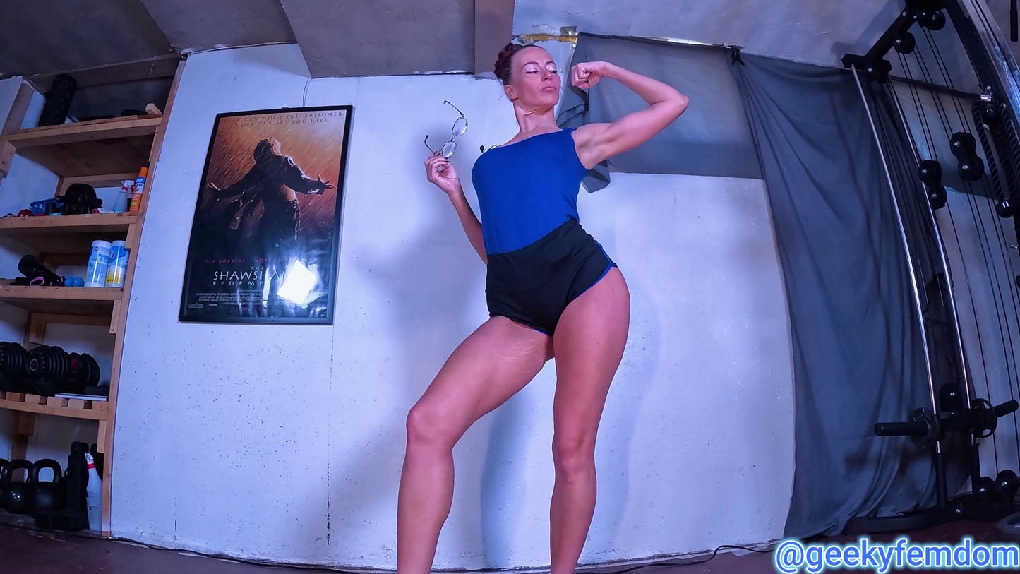 Muscular Roommate Punishes Gooner